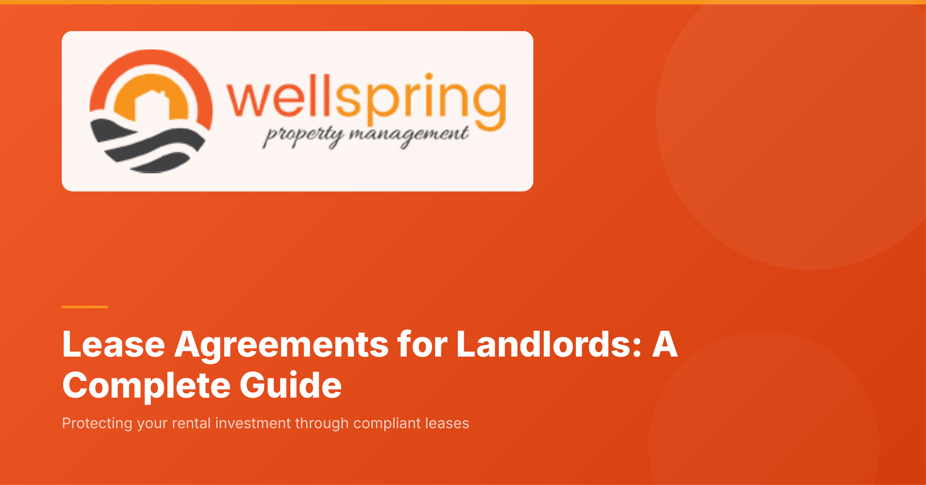 Lease Agreements for Landlords: A Complete Guide